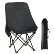 RRP £22.04 HAUSPROFI Folding Camping Chair Lightweight with 55cm