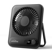 RRP £20.95 WHATOOK Desk Fan USB: 5000mAh Ultra Quiet 100 Speeds