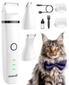RRP £24.49 oneisall 3 in 1 Cat Clippers & Dog Paw Trimmer Grooming Kit