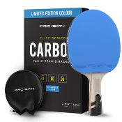 RRP £29.40 PRO-SPIN Table Tennis Bat with Pro Carbon Fibre Technology