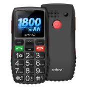 RRP £24.49 artfone C1 Big Button Mobile Phone for Elderly SIM