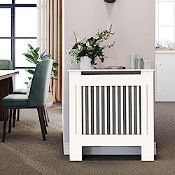 RRP £80.60 High Radiator Cover Wood Cabinet: External 92cm Height
