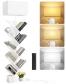 RRP £52.66 OUTONLIFE 9 Tier Tree Bookshelf with Light & Remote