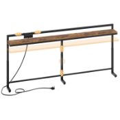 RRP £61.24 YATINEY 200 cm Slim Console Table with Adjustable Height (70 cm-90 cm)