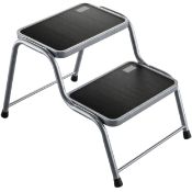 RRP £17.64 Heavy Duty Double Caravan Steps - 150kg Capacity Non Slip 2 Step Stool