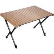 RRP £93.77 TIMBER RIDGE Folding Camping Table Fold up Aluminum Foldable Portable