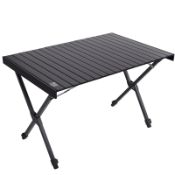 RRP £46.32 TIMBER RIDGE Folding Camping Table Fold up Height Adjustable Garden Table