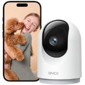 RRP £15.64 GNCC 2K/3MP Indoor Security Camera WiFi