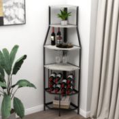 RRP £110.12 VEDECASA Corner Wine Rack with Glass Holder and Storage