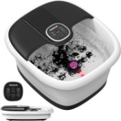 RRP £51.19 Nekteck Collapsible Foot Spa Bath Massager with Heat & Remote Control