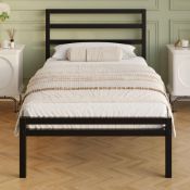 RRP £57.59 Lutown-Teen Metal Single Bed Frame with Headboard and Footboard