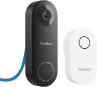 Reolink PoE Doorbell Camera Wired with Chime, 5MP HD Smart Video Doorbell RRP £89.99