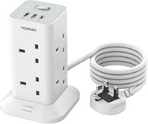 TESSAN Tower Extension Lead with USB C Slots RRP £24.99