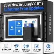 TOPDON AD800BT 2.0 Car Diagnostic Tool Bidirectional, Lifetime Free Update, Battery Powered RRP £269