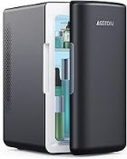 AstroAI Mini Fridge 6 Litre / 8 Can for Bedrooms, Small Fridge, AC/DC Power BLACK RRP £42.99
