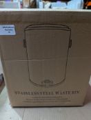 stainless steel pedal bin