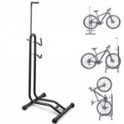 RRP £35.99 3-in-1 Bike Floor Stand | Upright Space-Saving Storage
