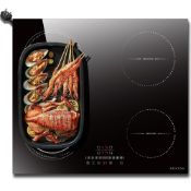 RRP £118.33 NOXTON Plug in Induction Hob 60 cm Flex Zones with 13AMP Plug