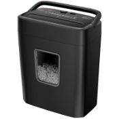 RRP £39.19 Bonsaii 8-Sheet Cross-Cut Paper Shredder for Home Office