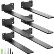 RRP £37.65 Yeabett 6 Pack Shelf Brackets 25cm