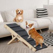 RRP £44.87 Dog Ramp - Portable Folding Wooden Pet Ramp