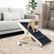 RRP £46.79 Umtiti Wooden Folding Portable Pet Ramp. 4 Levels Adjustable
