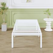 RRP £72.77 Lutown-Teen Single Bed Frame 90 x 200 cm with Rounded Corners