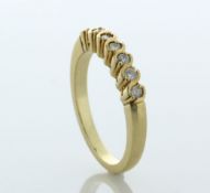 9ct Yellow Gold Semi Eternity Diamond Ring 0.50 Carats
