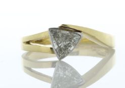 18ct Yellow Gold Trillion Diamond Ring 0.90 Carats