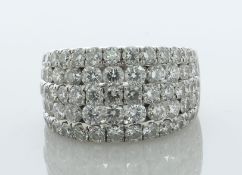 18ct White Gold Half Eternity Diamond Ring 3.00 Carats