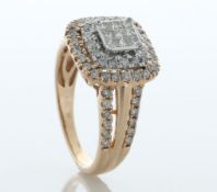 10ct Rose Gold Ladies Dress Diamond Ring 1.00 Carats