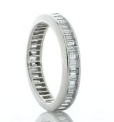 9ct White Gold Full Eternity Diamond Ring 2.00 Carats
