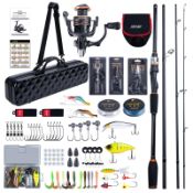 RRP £98.23 Goture 4 Pieces Travel Fishing Rod with Case