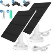 RRP £23.62 5W Solar Panel for Security Camera, with Micro USB, DC 3.5mm, USB-C Port