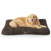 RRP £21.20 Bedsure Washable Dog Bed with Oxford Cover for Dogs, 111x89x9cm Brown