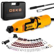 RRP £20.48 Multi Rotary Tool Kit 170W: DEKOPRO 126pc DIY Tool Kit for Wood/Metal