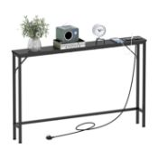 RRP £85.61 VEDECASA 5.9" Skinny Console Table with Charging Station