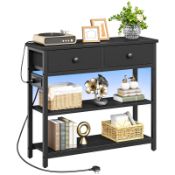 RRP £73.49 HOOBRO Console Table with Charging Station