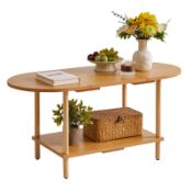 RRP £29.40 Aibiju Wooden Tea Table Splicing Design