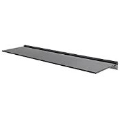 RRP £48.98 mahara Black Glass Floating Shelf