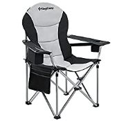 RRP £74.41 KingCamp XXL Heavy Duty Folding Camping Chair with Adjustable Lumbar Suppor