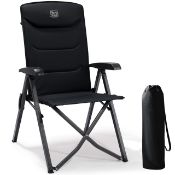 RRP £43.07 TIMBER RIDGE Camping Chair for Adults Folding Reclining High Back 150kg