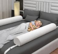 RRP £55.11 [2-Pack] Premium Bed Bumpers for Toddlers with Adjustable Straps