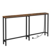 RRP £30.55 HOOBRO Narrow Console Table with Charging Station