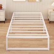 RRP £35.52 Yicensen Small Single Bed Frame 75x190 cm, Easy Assembly, Noise Free, White