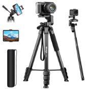 RRP £12.82 83'' Camera Phone Tripod for iPad, Lightweight iPhone Tripod Stand