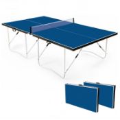 RRP £244.99 9FT Full Size Folding Table Tennis Table - Quick 10-Min Assembly