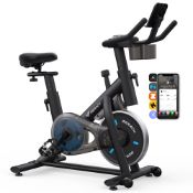 RRP £148.82 MERACH Exercise Bike, Smart Training System, Quiet Comfort Ride