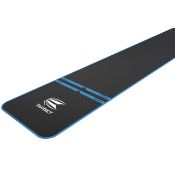 RRP £24.92 Target Darts World Champion Darts Mat Black and Blue
