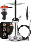 RRP £47.45 M. ROSENFELD Shisha Pipe Set Stainless Steel Complete